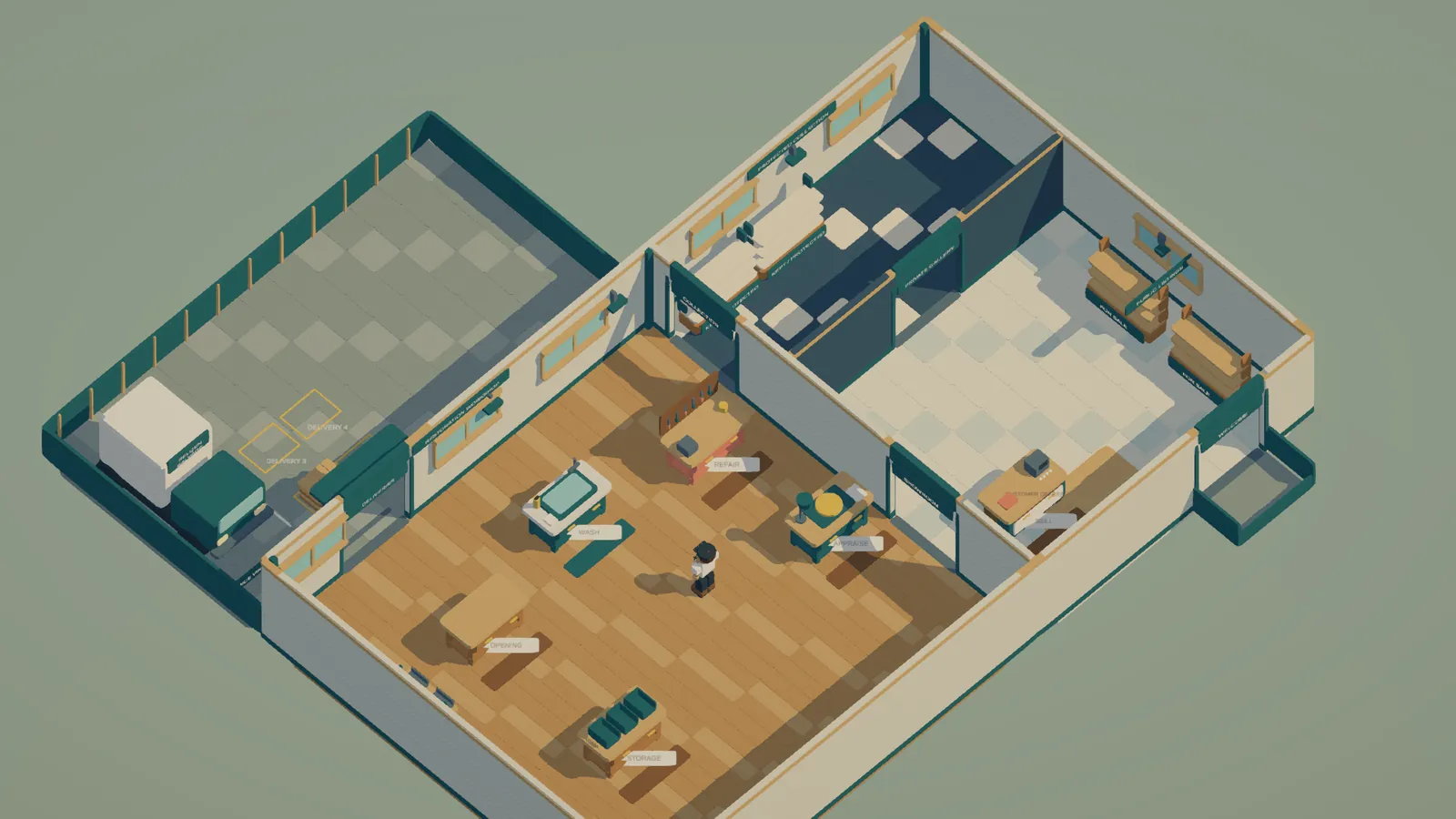 Before: The same property at its first stage and after it has grown