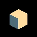 An early placeholder: a plain coloured shape